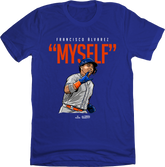 Francisco Alvarez Myself MLBPA tee blue In The Clutch